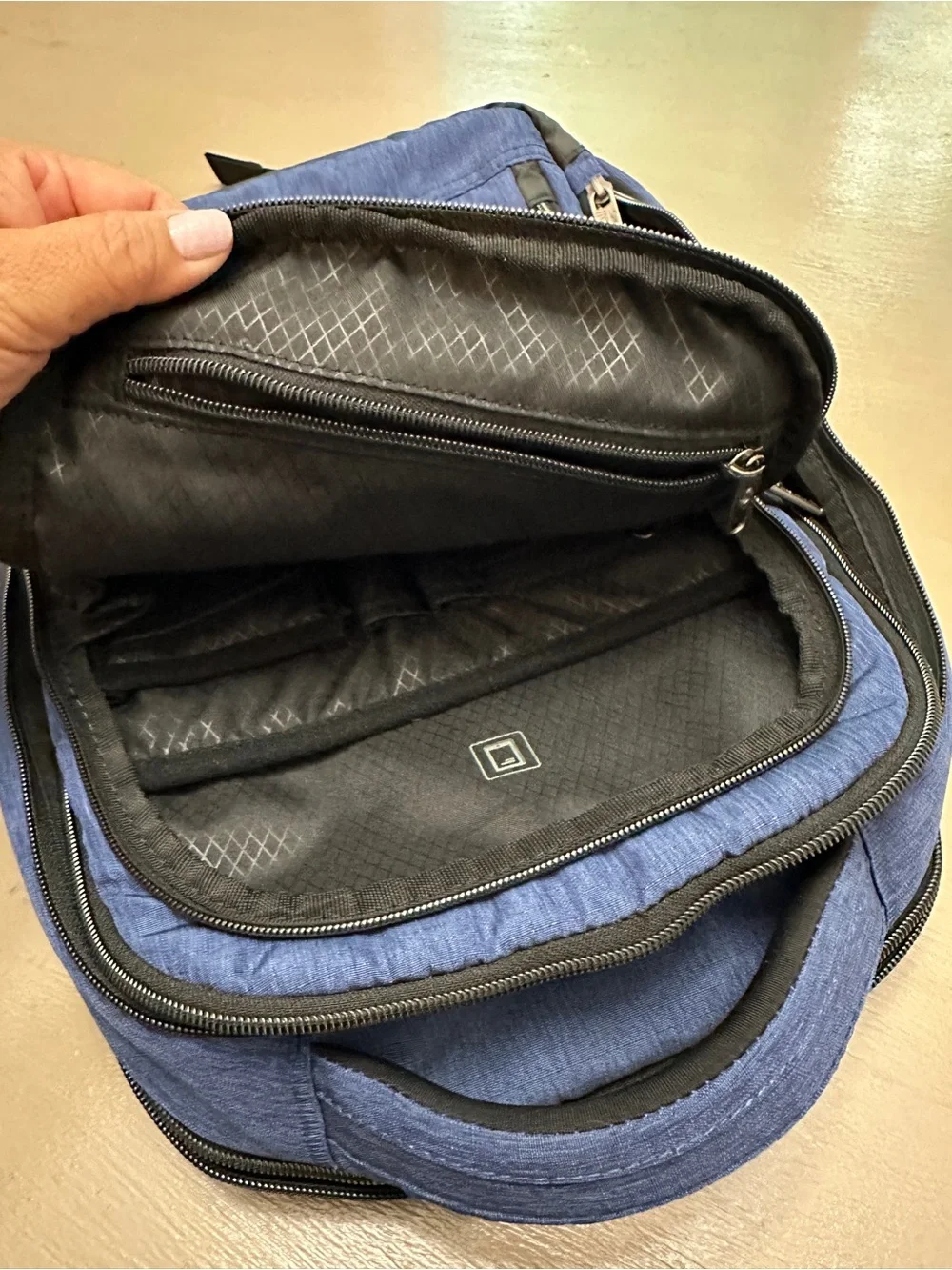 Samsonite Modern Utility Small Laptop Backpack Blue Heather Travel College Bag⁠